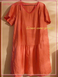 Linen one-piece (pink)